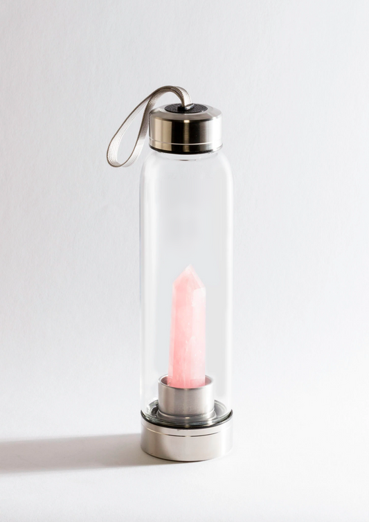 Bora Infusion™ Rose Quartz Crystal Bottle
