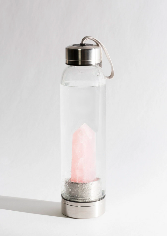 Bora Infusion™ Rose Quartz Crystal Bottle